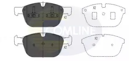 Комплект тормозных колодок, дисковый тормоз COMLINE купить