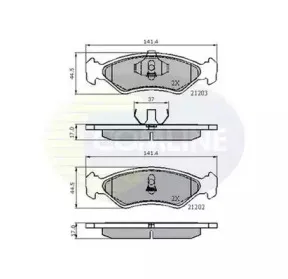 CBP0502 Comline - Гальмівні колодки до дисків COMLINE купить