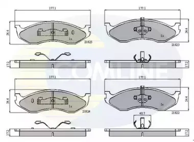Комплект тормозных колодок, дисковый тормоз COMLINE купить