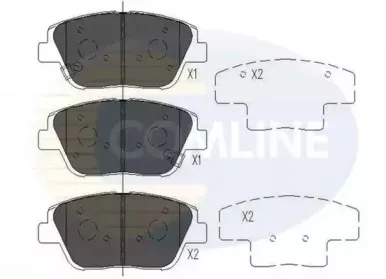 CBP36080 Comline - Гальмівні колодки до дисків COMLINE купить