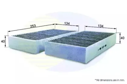 Фильтр, воздух во внутренном пространстве COMLINE купить