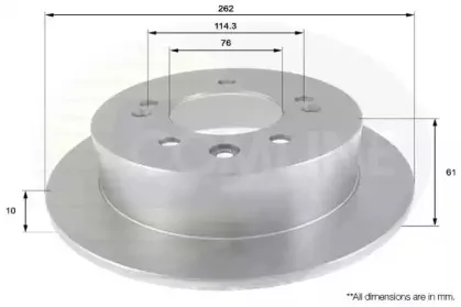 ADC2406 Comline - Диск гальмівний COMLINE купить