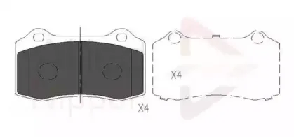 Комплект тормозных колодок, дисковый тормоз COMLINE купить