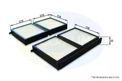 Фильтр, воздух во внутренном пространстве COMLINE купить