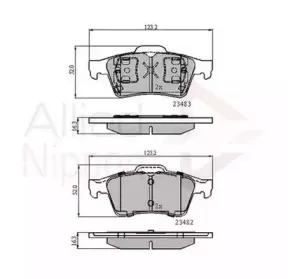 Комплект тормозных колодок, дисковый тормоз COMLINE купить