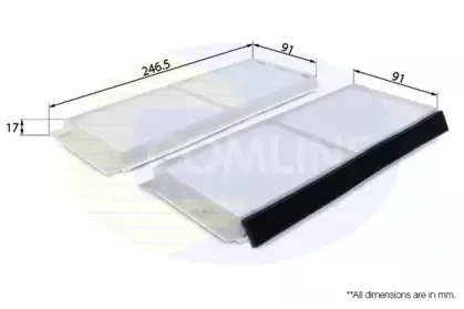 Фильтр, воздух во внутренном пространстве COMLINE купить