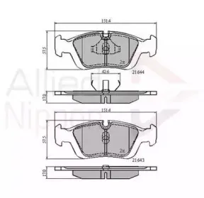 Комплект тормозных колодок, дисковый тормоз COMLINE купить