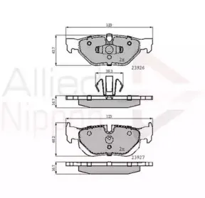Комплект тормозных колодок, дисковый тормоз COMLINE купить