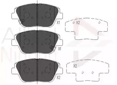 Комплект тормозных колодок, дисковый тормоз COMLINE купить