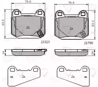Комплект тормозных колодок, дисковый тормоз COMLINE купить