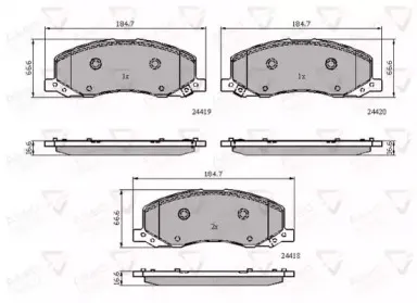 Комплект тормозных колодок, дисковый тормоз COMLINE купить