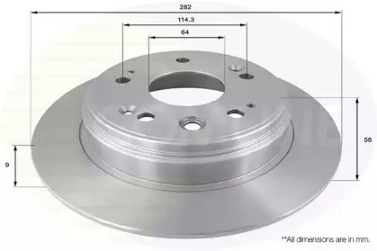 Тормозной диск COMLINE купить