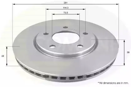 Тормозной диск COMLINE купить
