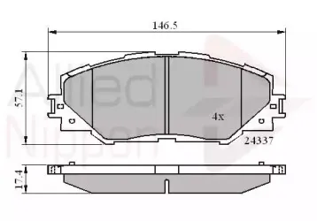 Комплект тормозных колодок, дисковый тормоз COMLINE купить