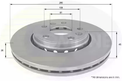 Тормозной диск COMLINE купить