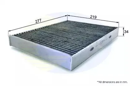 EKF163A Comline - Фільтр салону ( аналогWP9167/LAK182 ) COMLINE купить