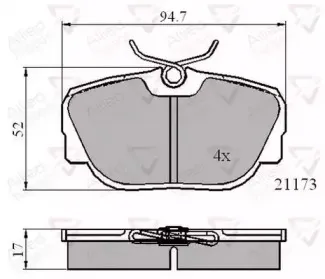 Комплект тормозных колодок, дисковый тормоз COMLINE купить