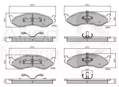 Комплект тормозных колодок, дисковый тормоз COMLINE купить