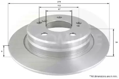 Тормозной диск COMLINE купить