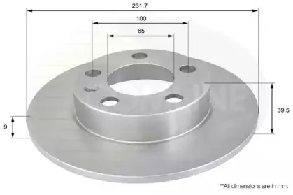 ADC1414 Comline - Диск гальмівний з покриттям COMLINE купить