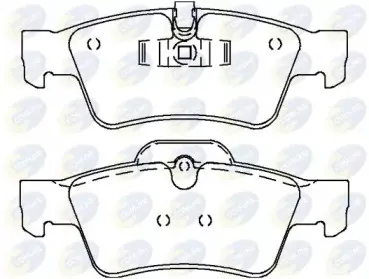 Комплект тормозных колодок, дисковый тормоз COMLINE купить