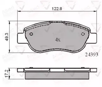 Комплект тормозных колодок, дисковый тормоз COMLINE купить