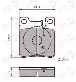 Комплект тормозных колодок, дисковый тормоз COMLINE купить