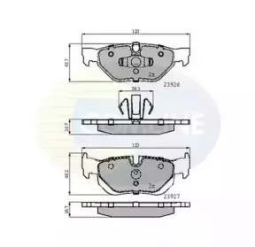 Комплект тормозных колодок, дисковый тормоз COMLINE купить