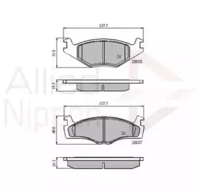 Комплект тормозных колодок, дисковый тормоз COMLINE купить