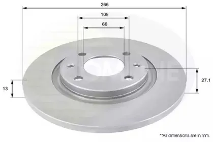ADC1521 Comline - Диск гальмівний з покриттям COMLINE купить