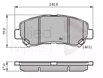 Комплект тормозных колодок, дисковый тормоз COMLINE купить