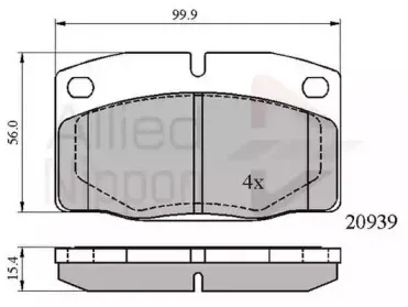 Комплект тормозных колодок, дисковый тормоз COMLINE купить