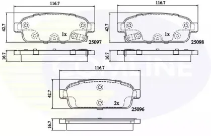 CBP32024 Comline - Гальмівні колодки до дисків COMLINE купить