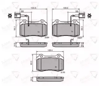 Комплект тормозных колодок, дисковый тормоз COMLINE купить