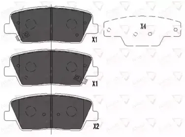 Комплект тормозных колодок, дисковый тормоз COMLINE купить