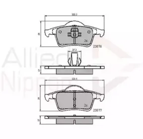 Комплект тормозных колодок, дисковый тормоз COMLINE купить