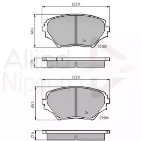 Комплект тормозных колодок, дисковый тормоз COMLINE купить