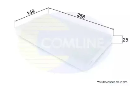EKF344 Comline - Фільтр салону ( аналогWP2068 ) COMLINE купить