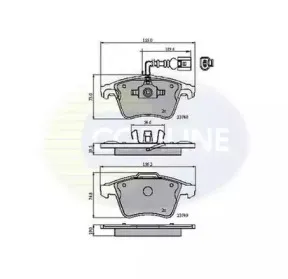 CBP11311 Comline - Гальмівні колодки до дисків COMLINE купить