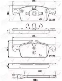 Комплект тормозных колодок, дисковый тормоз COMLINE купить