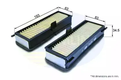 Фильтр, воздух во внутренном пространстве COMLINE купить