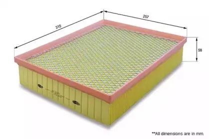 EAF830 Comline - Фільтр повітря ( аналогWA9721/LX3138 ) COMLINE купить