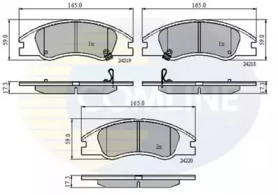 CBP31321 Comline - Гальмівні колодки до дисків COMLINE купить