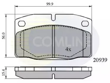 CBP0135 Comline - Гальмівні колодки до дисків COMLINE купить
