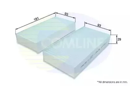 Фильтр, воздух во внутренном пространстве COMLINE купить