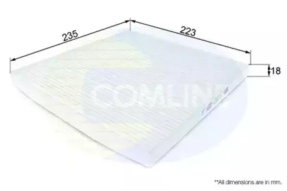 Фильтр, воздух во внутренном пространстве COMLINE купить