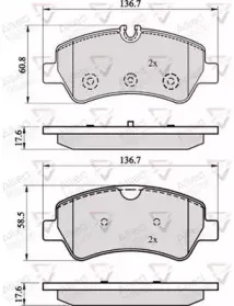 Комплект тормозных колодок, дисковый тормоз COMLINE купить