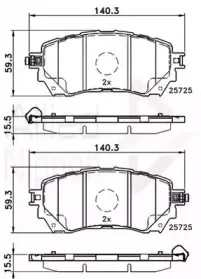 Комплект тормозных колодок, дисковый тормоз COMLINE купить