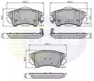 Комплект тормозных колодок, дисковый тормоз COMLINE купить