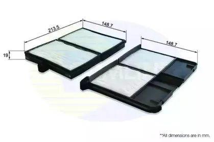 Фильтр, воздух во внутренном пространстве COMLINE купить